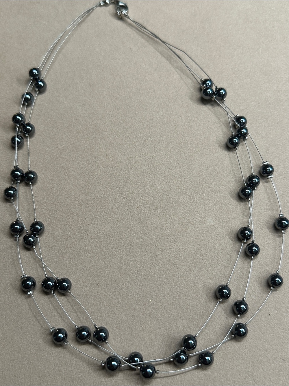 Beaded Multilayer Necklace - Beads on Wire
